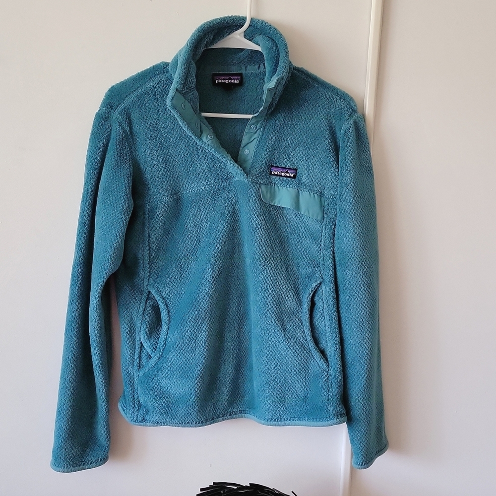 Patagonia Women Re-Tool Snap-T Turquoise pull over jacket